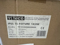 Ca. 100x ip65 t5 fixture 1x35w led armatuur, teco professional - afbeelding 4 van  5