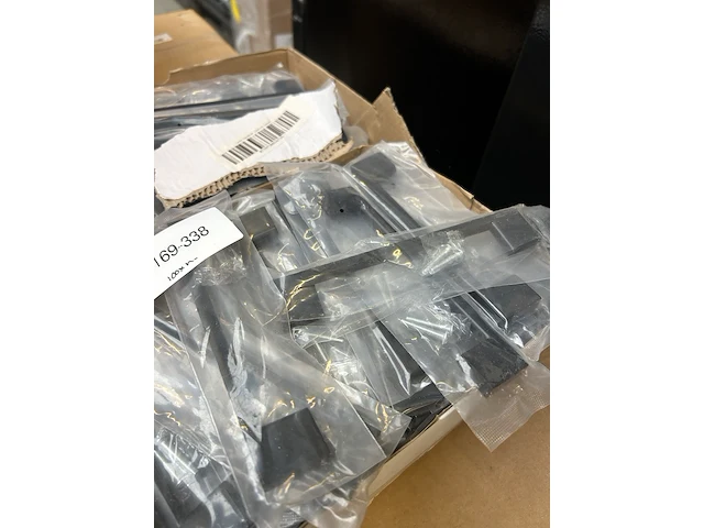 Ca. 100x lade handvat 128 mm zwart - afbeelding 2 van  4