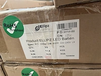 Ca. 100x led batten bt5 1500 mm 24w 4000k ellipz lighting - afbeelding 8 van  16