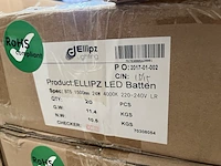 Ca. 100x led batten bt5 1500 mm 24w 4000k ellipz lighting - afbeelding 13 van  16