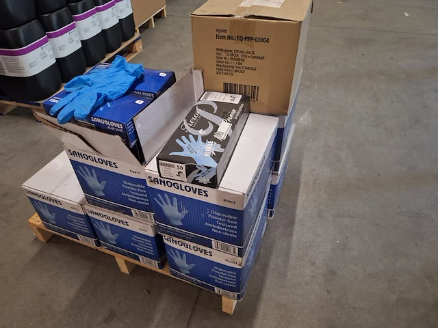 Ca. 100x nitrile melkershandschoenen verschillende maten - afbeelding 2 van  6