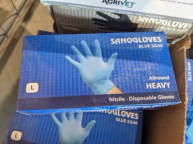 Ca. 100x nitrile melkershandschoenen verschillende maten - afbeelding 6 van  6