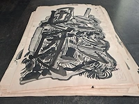 Ca. 100x verzameling , ernst vijlbrief (1934-2010), 100 aquarellen, 20e eeuw - afbeelding 1 van  5