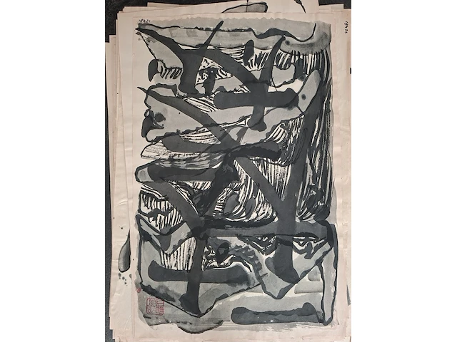 Ca. 100x verzameling , ernst vijlbrief (1934-2010), 100 aquarellen, 20e eeuw - afbeelding 5 van  5