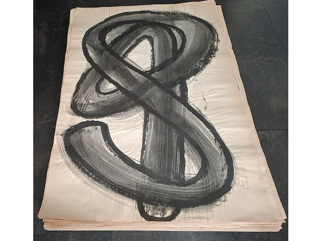 Ca. 100x verzameling , ernst vijlbrief (1934-2010), 100 aquarellen, 20e eeuw - afbeelding 1 van  4