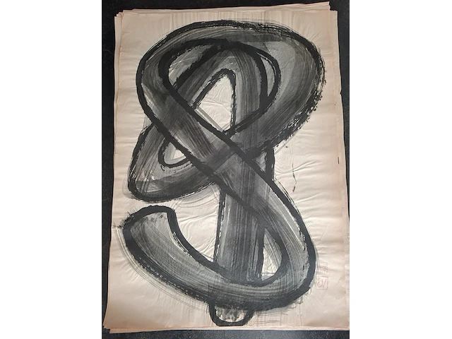 Ca. 100x verzameling , ernst vijlbrief (1934-2010), 100 aquarellen, 20e eeuw - afbeelding 2 van  4