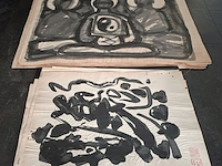Ca. 100x verzameling , ernst vijlbrief (1934-2010), 100 aquarellen, 20e eeuw - afbeelding 1 van  3