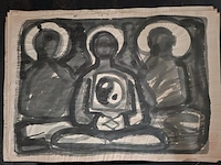 Ca. 100x verzameling , ernst vijlbrief (1934-2010), 100 aquarellen, 20e eeuw - afbeelding 2 van  3