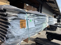 Ca. 100x zweeds rabat zwart gecoat, 16x195mm, lengte 480cm - afbeelding 2 van  3