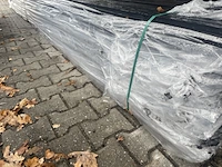 Ca. 100x zweeds rabat zwart gecoat, 16x195mm, lengte 540cm - afbeelding 2 van  3