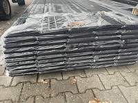 Ca. 100x zweeds rabat zwart gecoat, 16x195mm, lengte 540cm - afbeelding 3 van  3