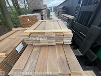 Ca. 101x ipé hardhouten planken geschaafd, 21x145mm, lengte 51/125cm, 50/155cm