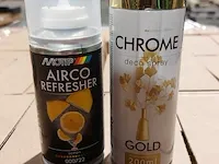 Ca. 1020x motip airco verfrisser 150ml, chroom goud spray 200ml motip - afbeelding 2 van  4