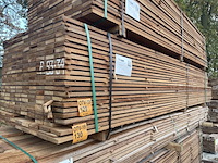 Ca. 103x guyana teak beschoeiingsplanken, 20x100mm, lengte 400cm - afbeelding 4 van  4