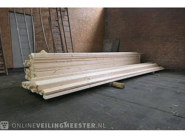 Ca. 103x vuren balk - afbeelding 1 van  8