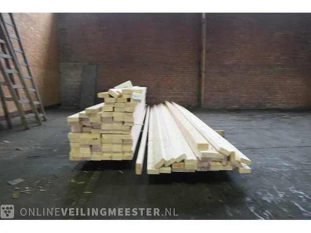 Ca. 103x vuren balk - afbeelding 3 van  8