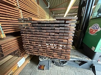 Ca. 103x walaba planken geschaafd, 27x70mm, lengte 245cm - afbeelding 3 van  3