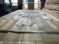 Ca. 104x grenen schuttingplanken groen geïmpregneerd , 16x140mm, lengte 180cm - afbeelding 1 van  3