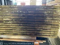 Ca. 104x grenen schuttingplanken groen geïmpregneerd , 16x140mm, lengte 180cm - afbeelding 3 van  3