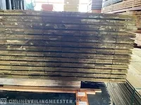 Ca. 104x grenen schuttingplanken groen geïmpregneerd , 16x140mm, lengte 180cm - afbeelding 3 van  3