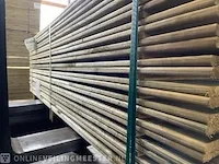 Ca. 104x grenen schuttingplanken groen geïmpregneerd , 16x140mm, lengte 180cm - afbeelding 2 van  3