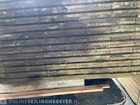 Ca. 104x grenen schuttingplanken groen geïmpregneerd , 16x140mm, lengte 180cm - afbeelding 3 van  3