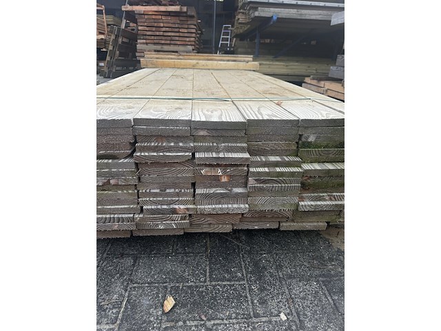 Ca. 105x douglas planken | fijnbezaagd | 2,2 x 15 x 200 cm - afbeelding 2 van  2