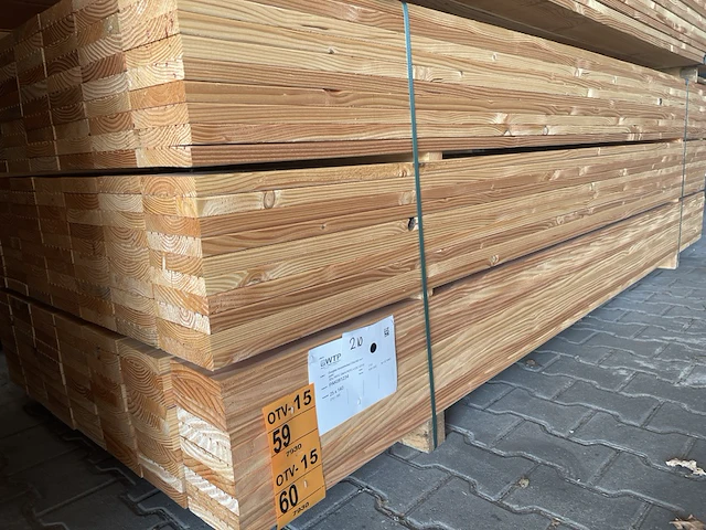 Ca. 105x douglas vlonderplanken, 25x140mm, lengte 300cm - afbeelding 4 van  4