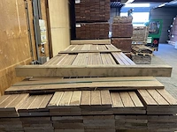 Ca. 105x guyana teak planken geschaafd, 16x140mm, lengte 250cm - afbeelding 1 van  3