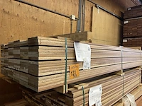 Ca. 105x guyana teak planken geschaafd, 16x140mm, lengte 250cm - afbeelding 2 van  3