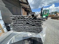 Ca. 107x grenen afdeklatten zwart gecoat, 35x85mm, lengte 180cm - afbeelding 3 van  3