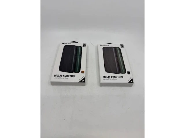 Ca. 108x luxe telefoonhoes puloka, zwart en bruin - afbeelding 1 van  7