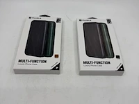 Ca. 108x luxe telefoonhoes puloka, zwart en bruin - afbeelding 1 van  7