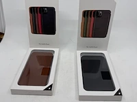 Ca. 108x luxe telefoonhoes puloka, zwart en bruin - afbeelding 2 van  7