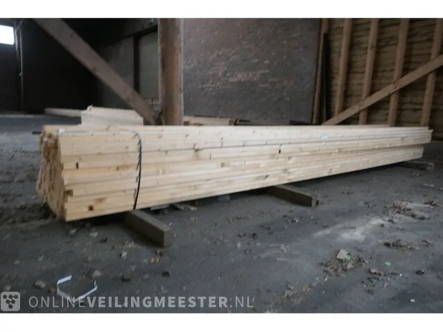 Ca. 109x vuren balk - afbeelding 2 van  7