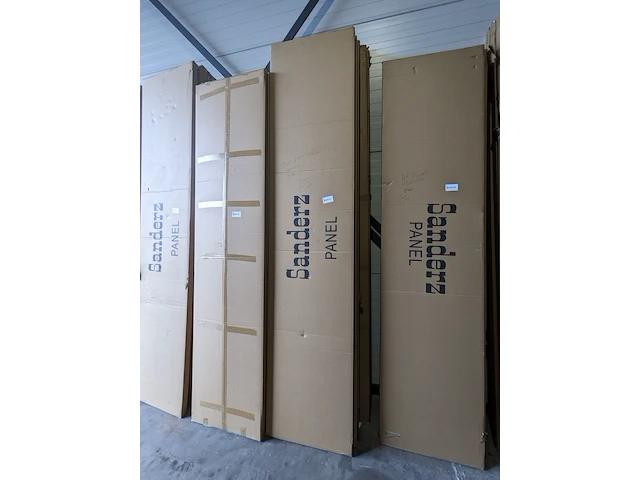 Ca. 10x akoestisch wandpaneel 280x60, sanderz, (4), walnut, 2025 - afbeelding 2 van  2
