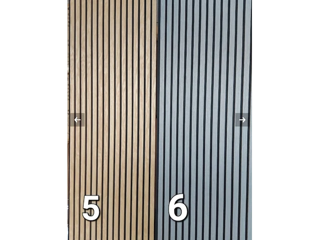 Ca. 10x akoestisch wandpaneel 280x60, sanderz, (6), grijs, 2025 - afbeelding 1 van  2