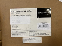 Ca. 10x balkussen 33 cm met pomp, ultrasport - afbeelding 2 van  4
