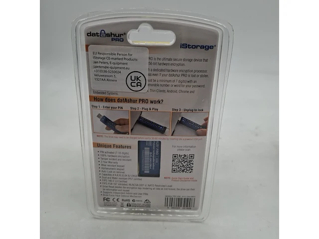 Ca. 10x beveiligde usb-stick, istorage, datashur pro, 4gb - afbeelding 2 van  3