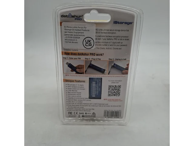 Ca. 10x beveiligde usb-stick, istorage, datashur pro, 4gb - afbeelding 2 van  3