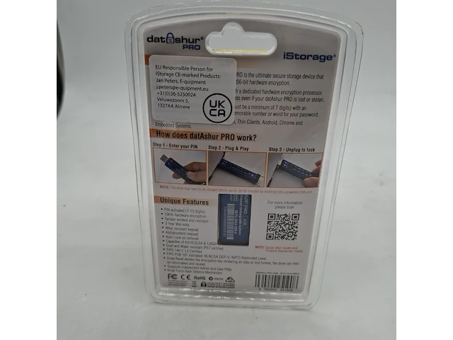Ca. 10x beveiligde usb-stick, istorage, datashur pro, 4gb - afbeelding 2 van  3