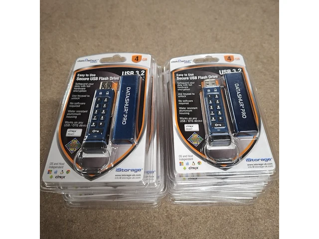 Ca. 10x beveiligde usb-stick, istorage, datashur pro, 4gb - afbeelding 3 van  3