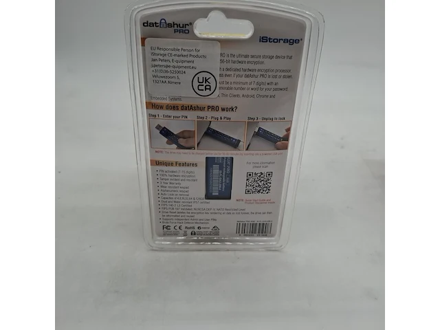 Ca. 10x beveiligde usb-stick, istorage, datashur pro, 4gb - afbeelding 2 van  3