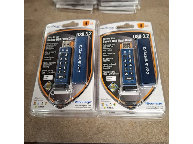 Ca. 10x beveiligde usb-stick, istorage, datashur pro, 4gb - afbeelding 3 van  3