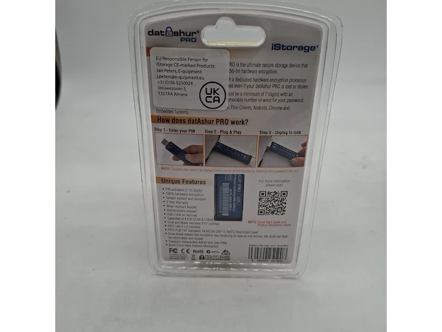Ca. 10x beveiligde usb-stick, istorage, datashur pro, 4gb - afbeelding 2 van  3