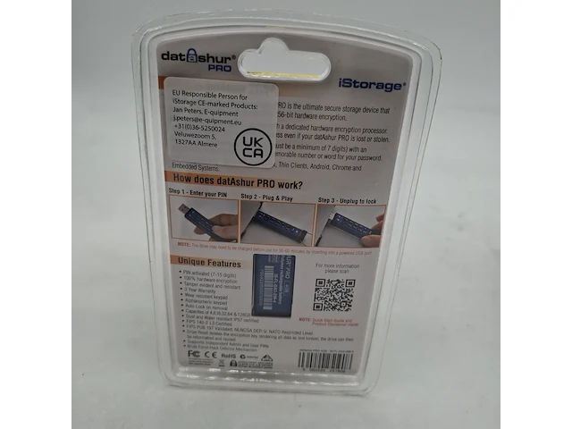 Ca. 10x beveiligde usb-stick, istorage, datashur pro, 4gb - afbeelding 2 van  3