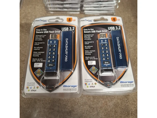 Ca. 10x beveiligde usb-stick, istorage, datashur pro, 4gb - afbeelding 3 van  3