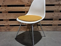 Ca. 10x design stoel met vast zitkussen, vitra., eames, groen, blauw & geel - afbeelding 5 van  11