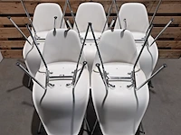 Ca. 10x design stoel met vast zitkussen, vitra., eames, groen, blauw & geel - afbeelding 11 van  11
