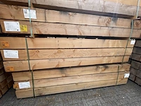 Ca. 10x douglas balken fijnbezaagd, 200x200mm, lengte 300cm - afbeelding 4 van  4